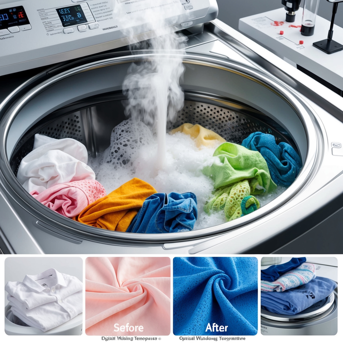 Felültöltős mosógép mosási teljesítmény teszt - tisztítási hatékonyság vizsgálata