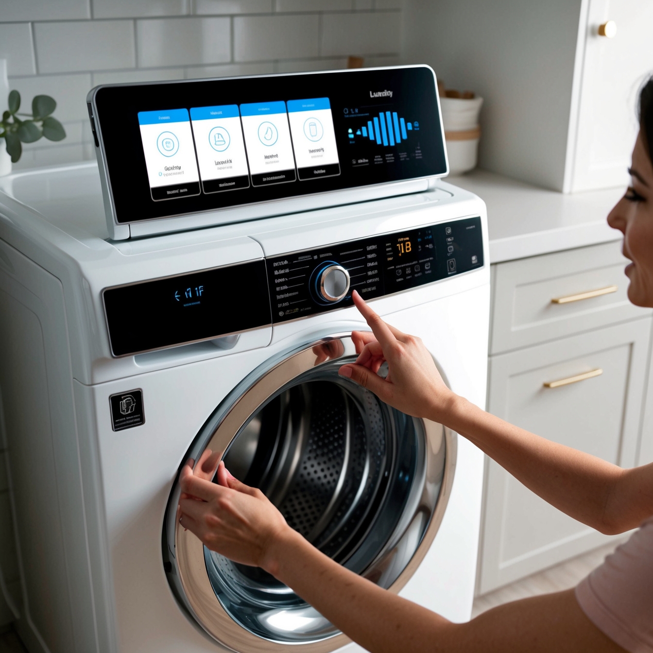 Felültöltős mosógép használhatóság teszt - kezelőfelület és programok