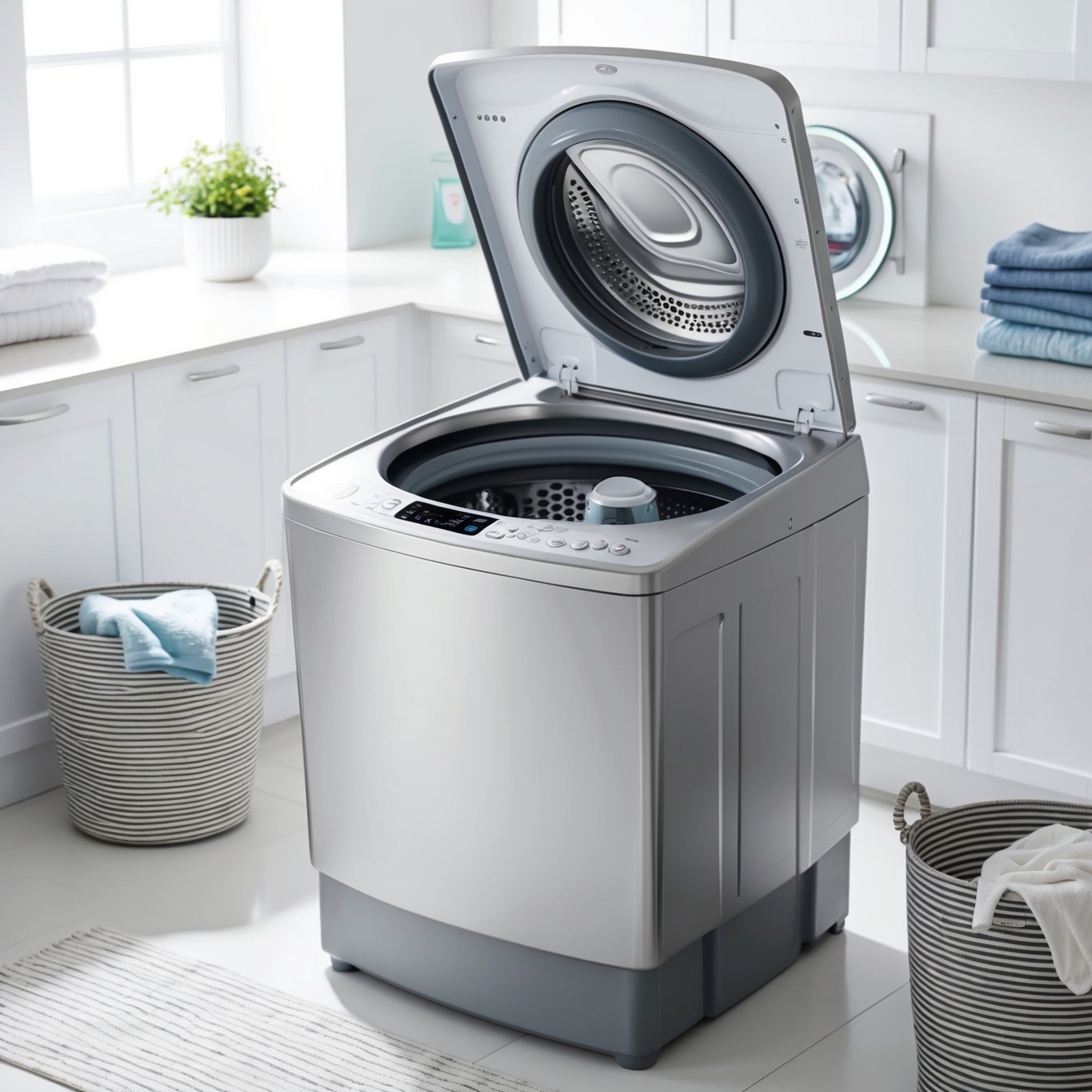 Több felültöltős mosógép egymás mellett - kiválasztási folyamat